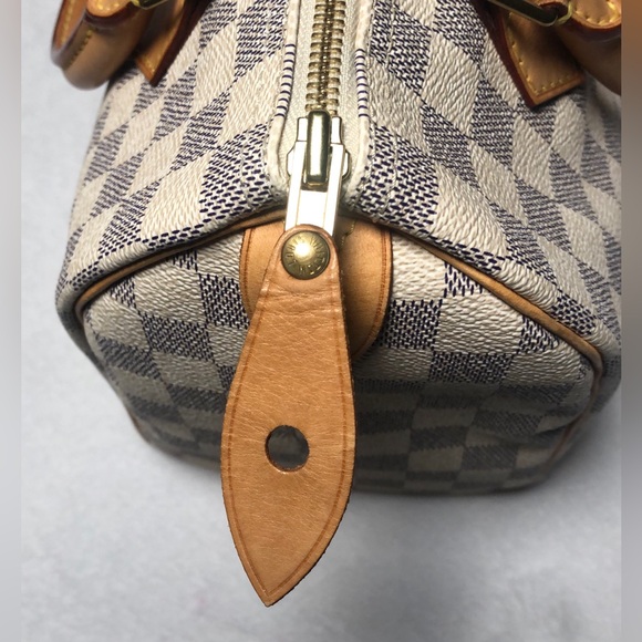 Louis Vuitton Damier Azur Speedy 25,Dust Bag,Lock/Key,COA;Date Code(SP1017) - Picture 15 of 17
